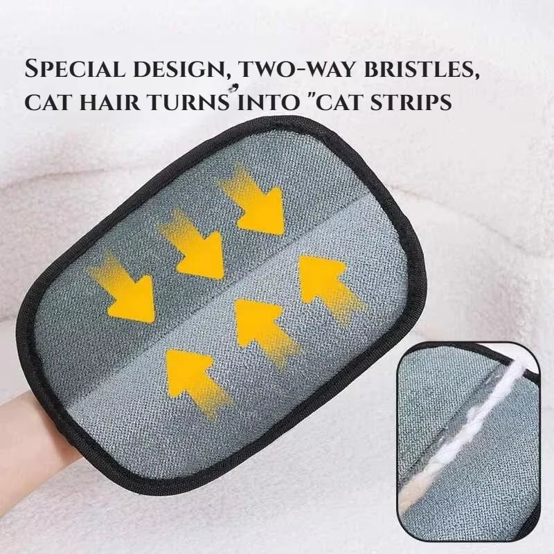Cat Hair Gloves Wool Removal Gloves De-Static Dusting Brush for Dogs&Cats Supplies for Dogs & Cats Rabbits L/Shorthair/Curlyhair