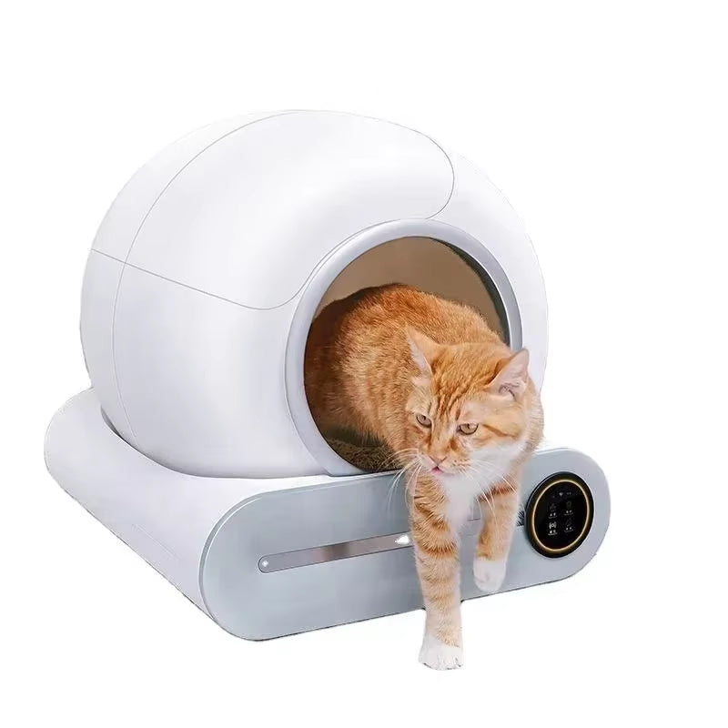 EU Stock Fully Automatic Smart Cat Litter Box Self-Cleaning Large Capacity Cat Toilet APP Smart Control,Pet Supplies
